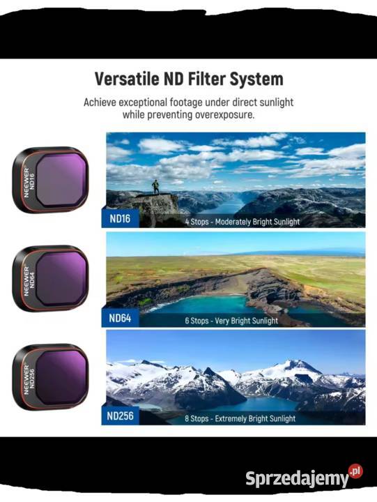 Zestaw soczewek filtrów Neewer ND DJi mini 4 pro Łódź