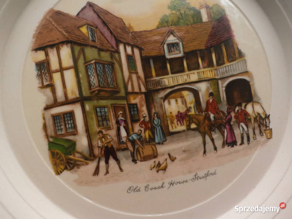 Pamiątkowy talerz z zabytkowej ceramiki Hornsea Raszków sprzedam