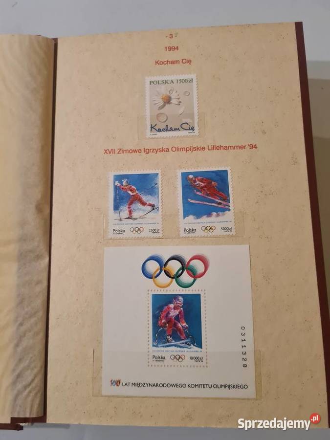 Znaczki pocztowe RP tom XX 199495r KOMPLETNY