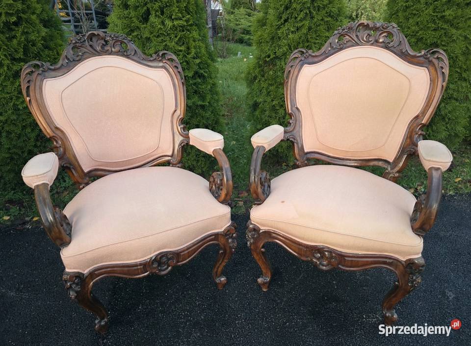 Dwa fotele ludwikowskie 9255 Szczecin