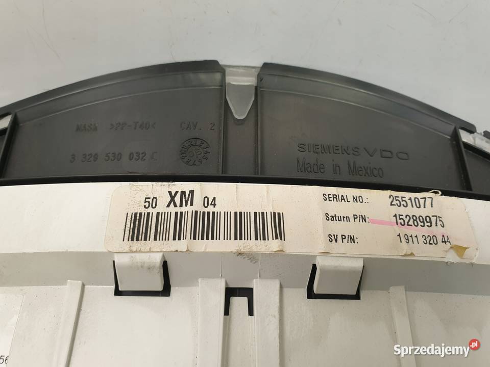 LICZNIK ZEGARY USA Chevrolet Equinox 34 2551077 osobowe Rudka