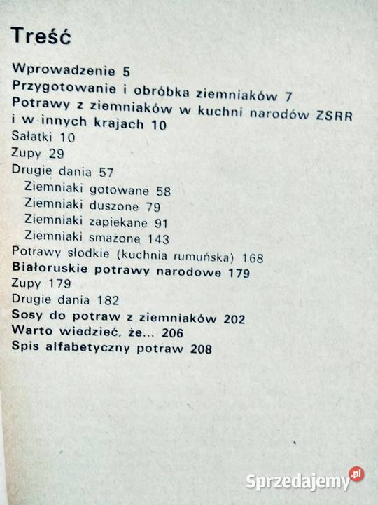 Potrawy z ziemniaków zdrowe przepisy kulinarne Antykwariat Warszawa