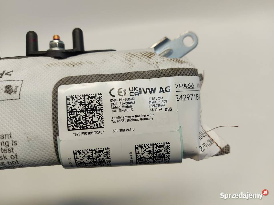 Cupra Tavascan 11H 2025 airbag poduszka