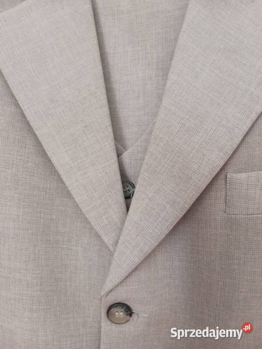 Garnitur męski beżowy 3 częściowy Rozmiar L Częstochowa