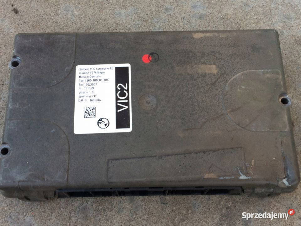 Sterownik Daf CF XF VDO VIC2 Typ 1365 1639082 lubuskie Maszewo