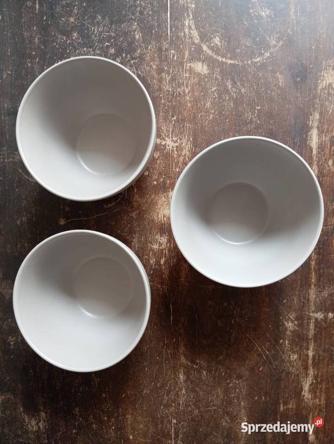 MISKI CERAMICZNE w kolorze szarobeżowym 3 Warszawa