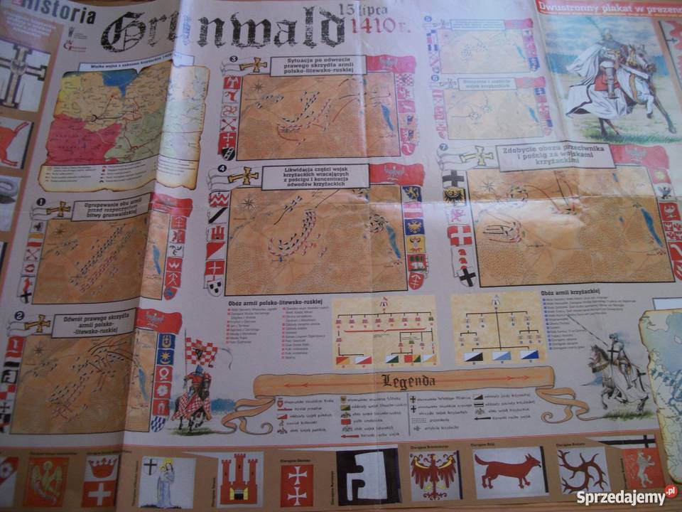 DWUSTRONNY PLAKAT GRUNWALD SUKCESY POLSKIEGO Przemyśl