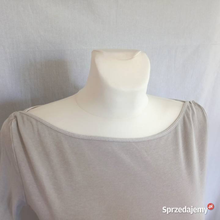 Bluzka beżowa Tshirt Krótki Rękaw r 38 Zara Rozmiar 38(M) Białystok