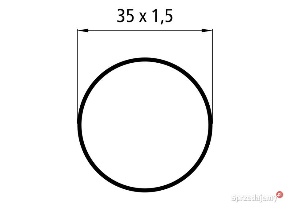 Rura plandeki ocynk D35x15mm 6200 mm Przysieka Polska sprzedam