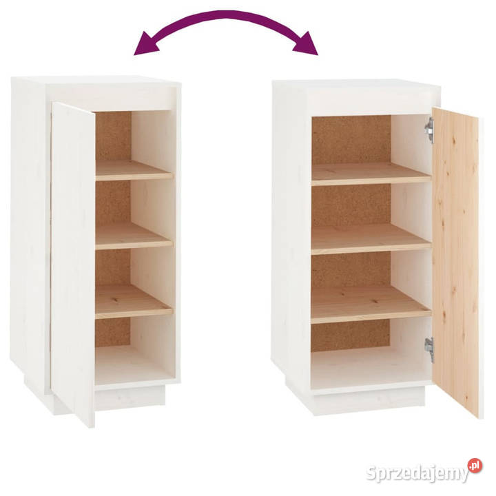 Szafka na buty biała 35x35x80 lite drewno Warszawa