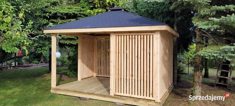 ALTANA OGRODOWA WIATA TARAS ZADASZENIE Kijaszkowo