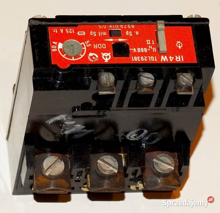 Przekaźnik termiczny silnikowy IR4W 660 V 125 A śląskie