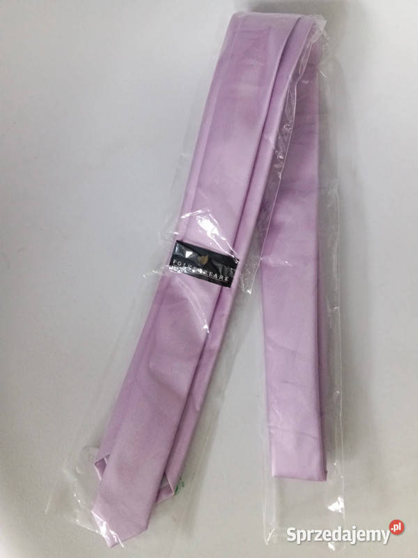 Krawat Męski Lawendowy Folkespeare Nowy