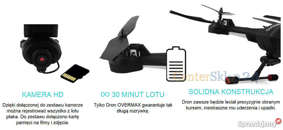 Duży dron 62 OVERMAX XBee Drone 52 FPV WIFI wielkopolskie Poznań sprzedam