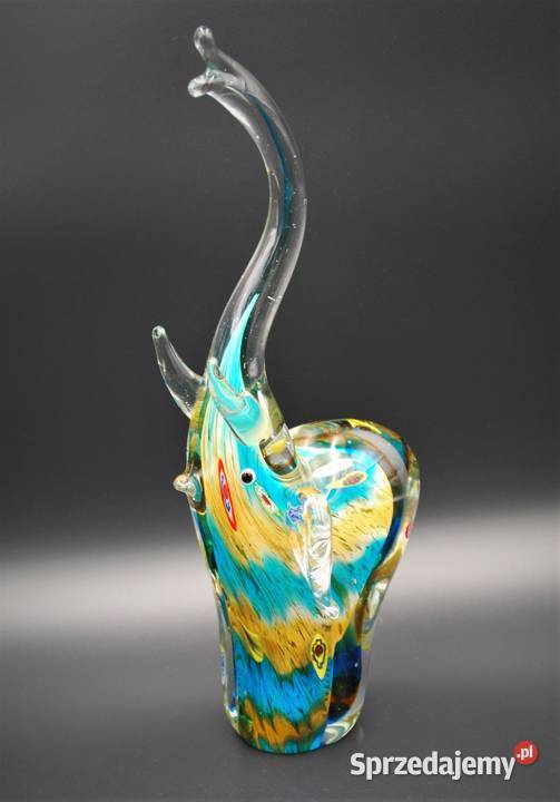 Słonik figurka ze szkła warstwowego murano Poznań