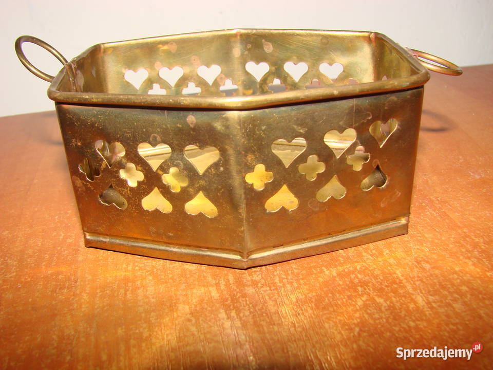 mały mosiężny koszyk Pruszcz Gdański