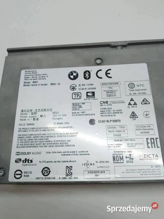 RADIO 5A0B4E7 Bmw Seria 5 VII 20172024 G30G31