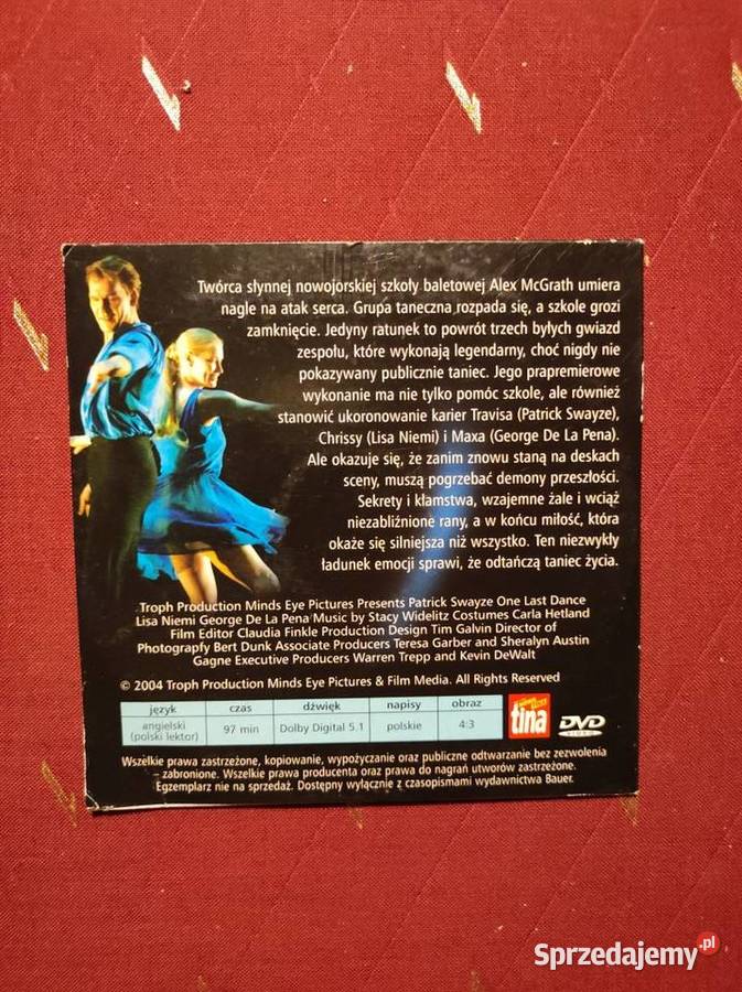 2003 DVD film Ostatni taniec One Last Dance Kielce