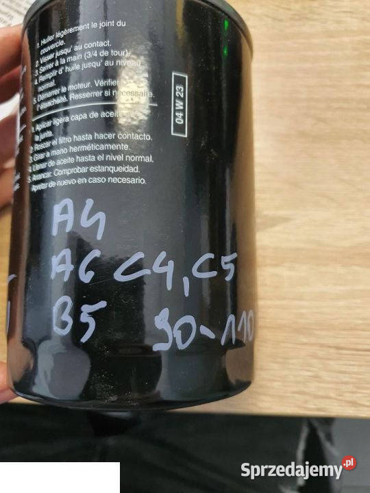 Filtr oleju Mahle vw passat b5 a4 a6 19tdi oleju Kozubszczyzna sprzedam