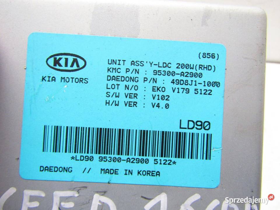 MODUŁ STEROWNIK ASSY KIA CEED II LIFT 95300A2900