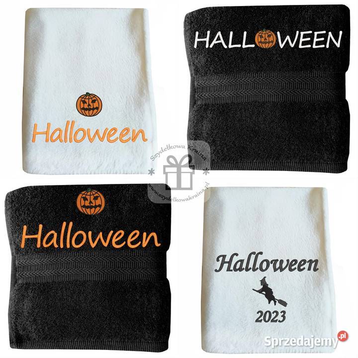 Ręcznik Halloween z haftem czarownicą wiedźmą Toruń
