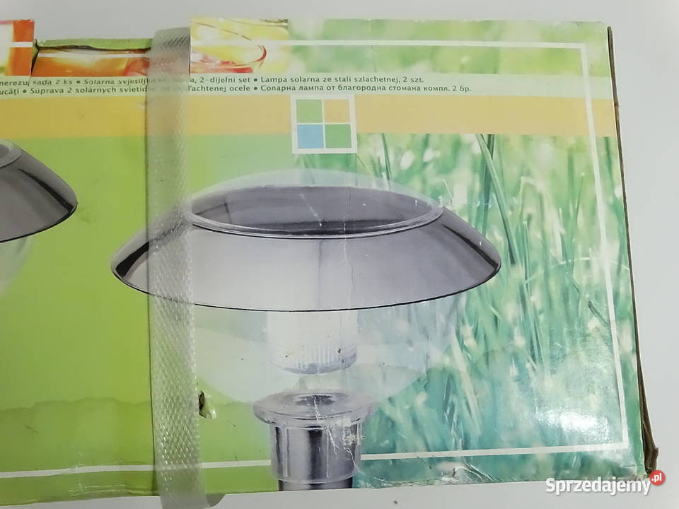 NOWE Lampy Solarne LED Komplet 2 Stal Szlachetna Biłgoraj