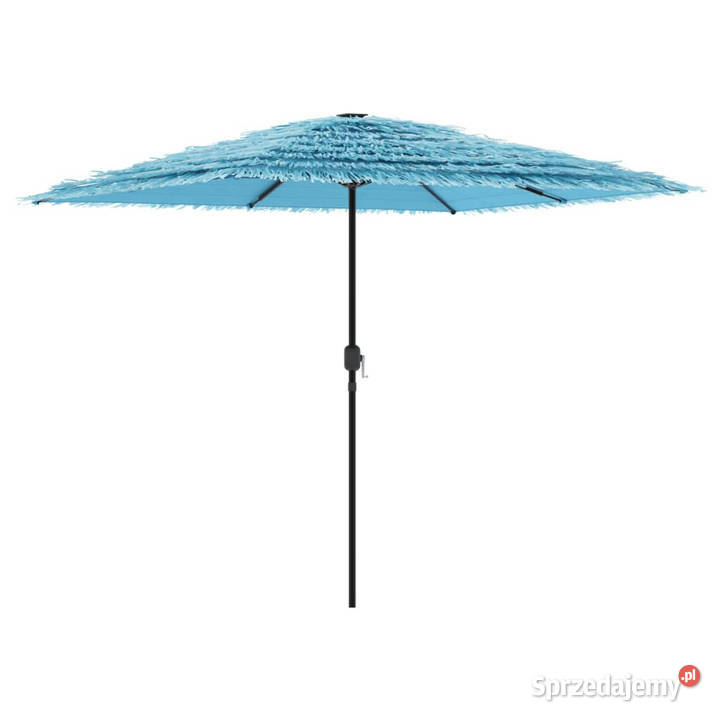 Parasol ogrodowy na stalowym słupku niebieski Warszawa