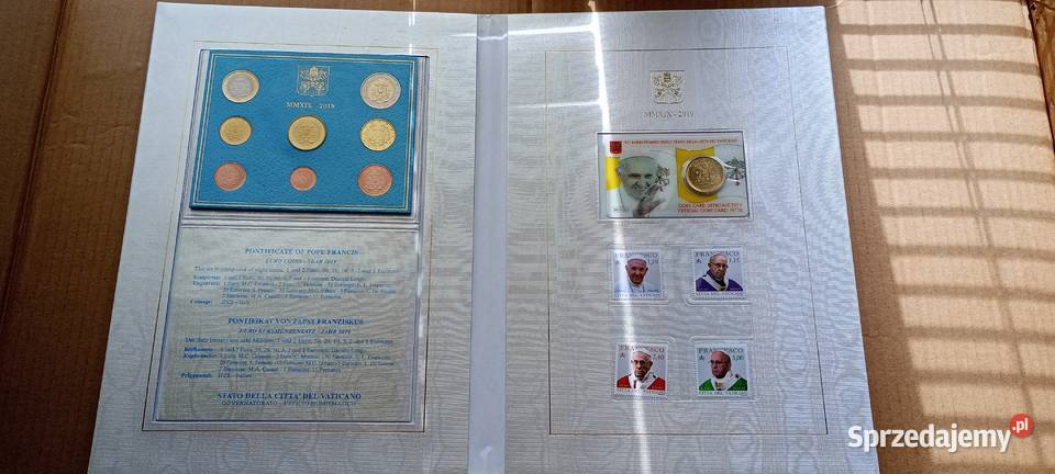 Stare Monety Medal Benedykt XVI set 2019 Watykan Lesko