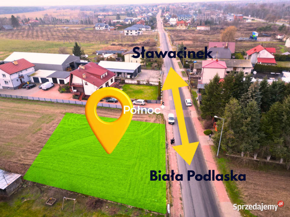 Działka z możliwością zabudowy Sławacińska BP lubelskie Biała Podlaska