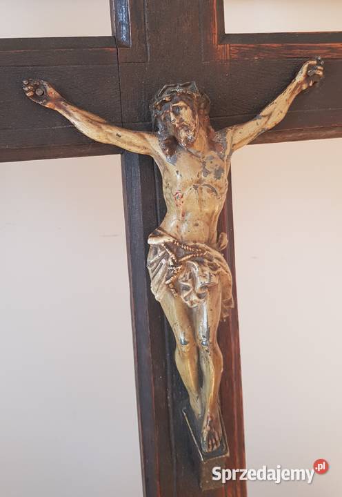 Krzyż neogotyk około 1850 unikat Orneta