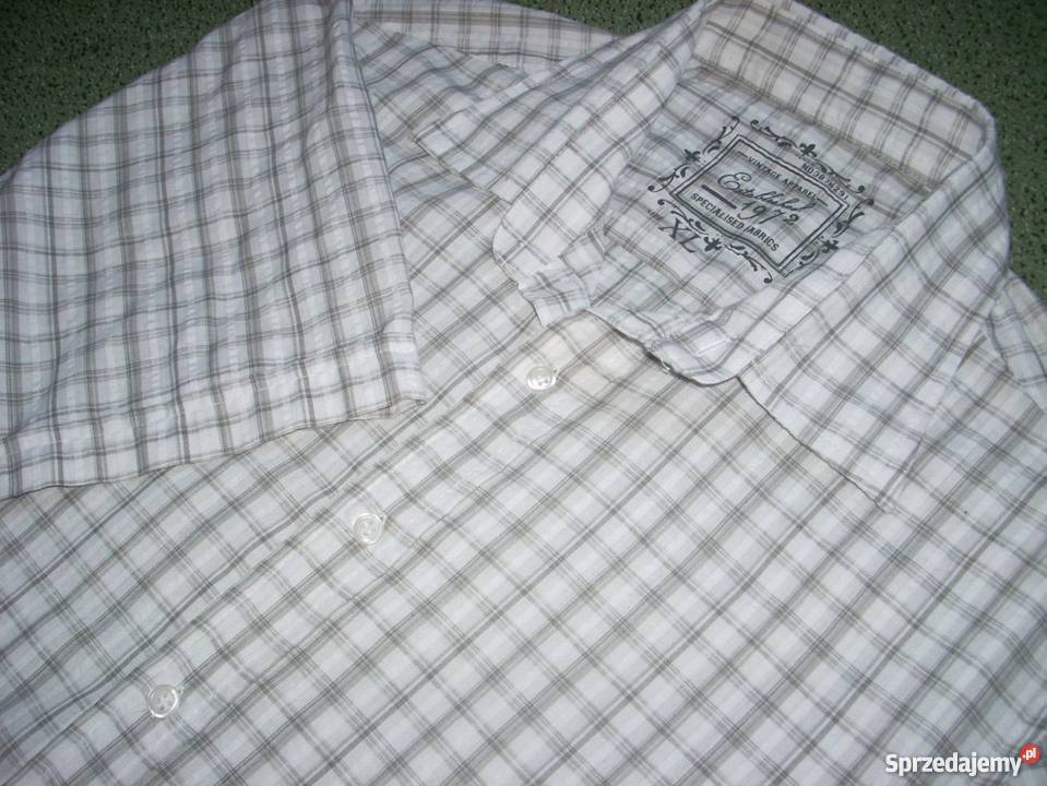 KOSZULA męska krateczka j nowa L XL Odzież codzienna