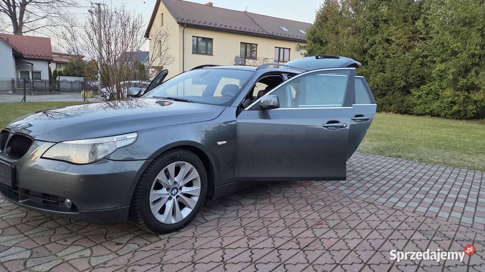 BMW E60 525D SUPER STAN FULL ORYGINALNY NISKI przyciemniane szyby małopolskie Gdów
