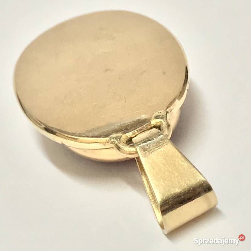 Złoty WISIOREK z rubinem 585 14K cudowny WIELKI Warszawa