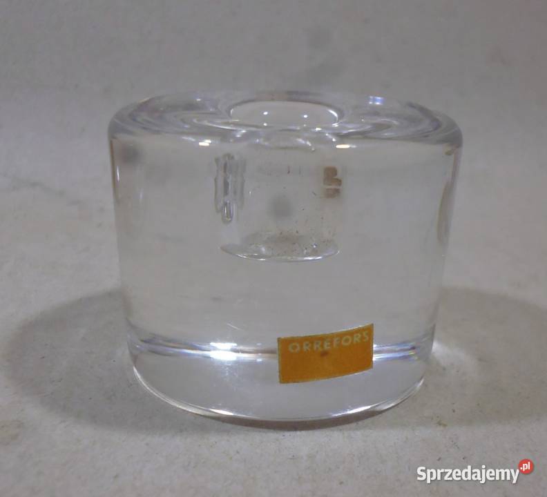 Świeczniki Kryształowe Orrefors Szwecja 6 mazowieckie Warszawa