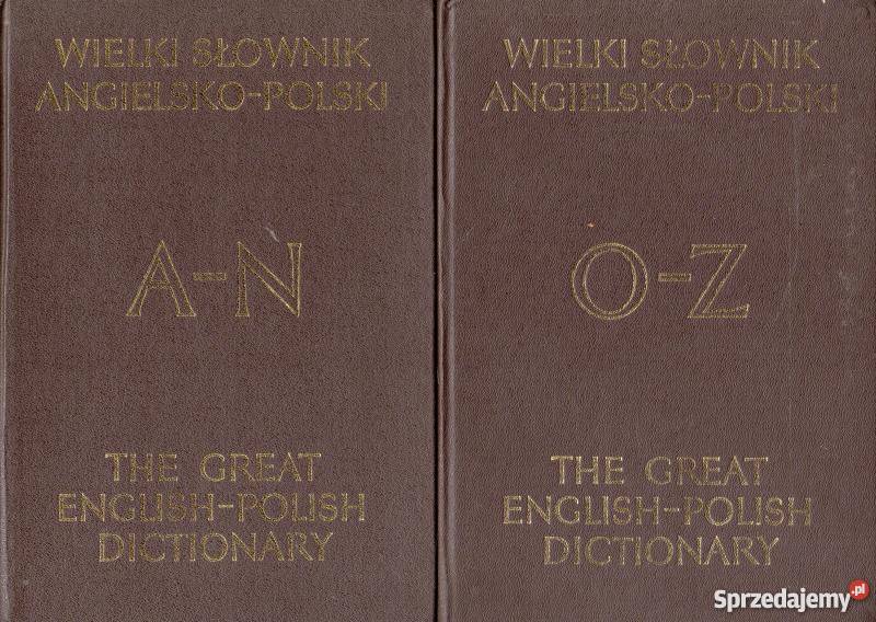 WIELKI SŁOWNIK ANGIELSKOPOLSKI angielski