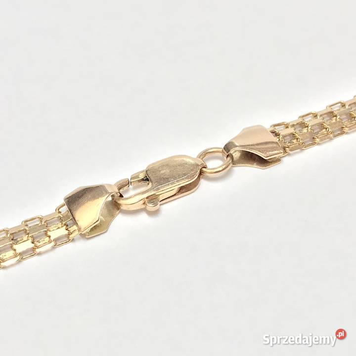 Złoty ŁAŃCUSZEK naszyjnik 14K cudowny BISMARK 51 złote Warszawa