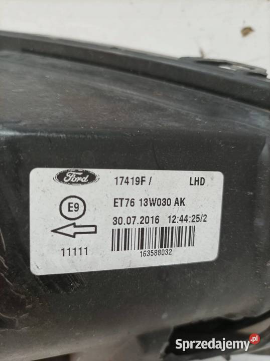 LAMPA PRZÓD LEWA EU USZK ET7613W030AK Ford