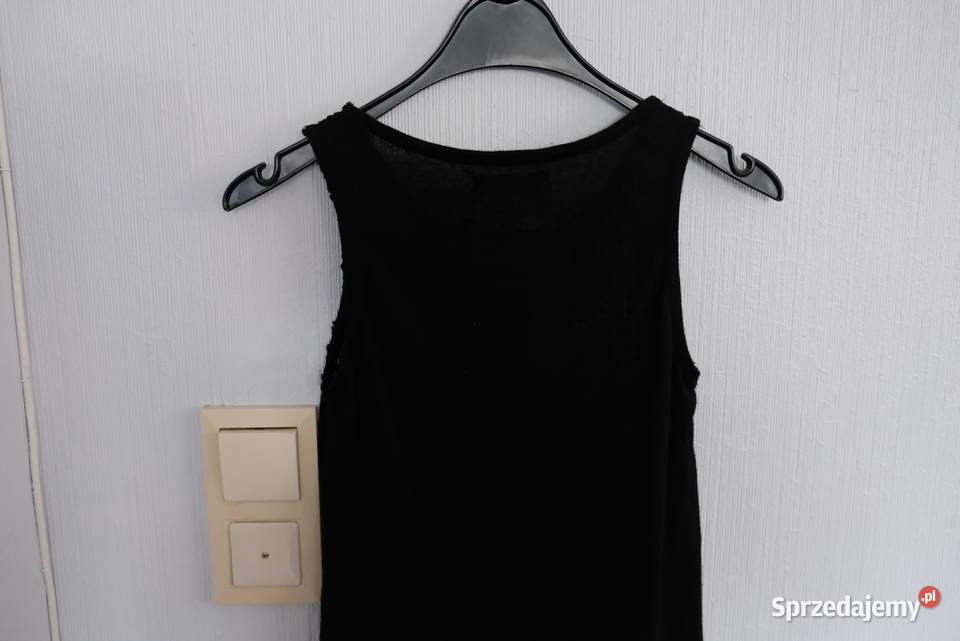 czarny top XS 34 RESERVED siatka siateczka Toruń