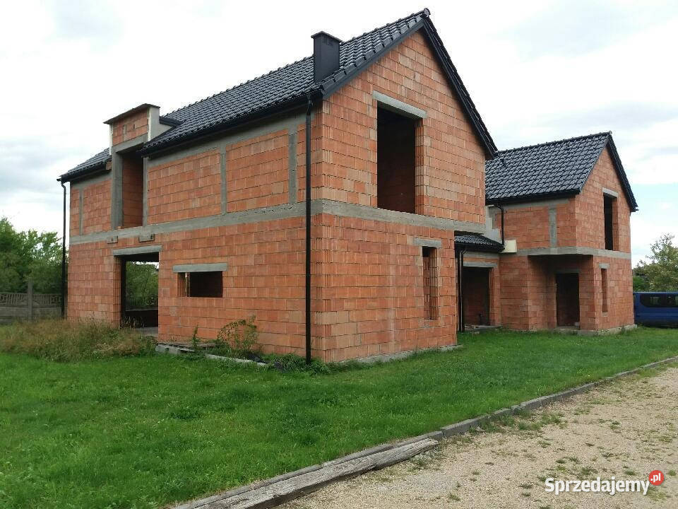 Połowa blizniaka stan surowy otwarty bez podatku Sprzedaż Brzeziny-Kolonia