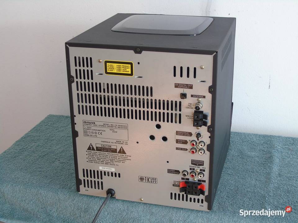 Wieża Aiwa RDS CXNV900 AUX mocna 510 wat DOSTAWA