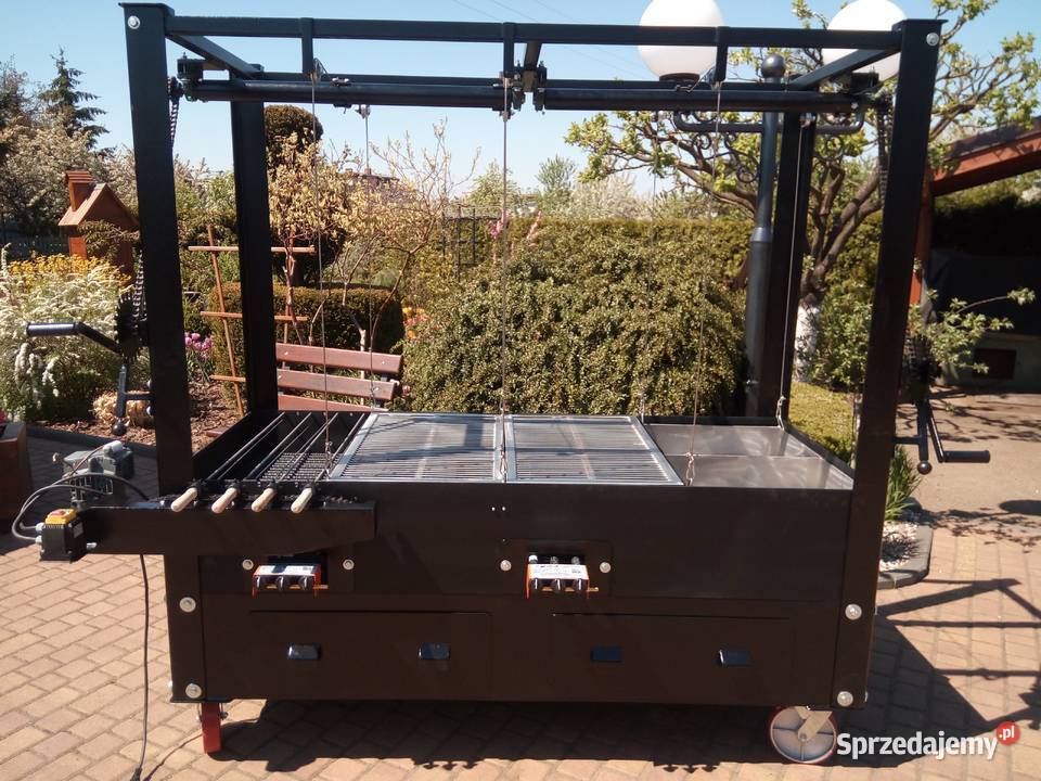 Gastronomiczny grill cateringowy węglowy gazowy Damasławek