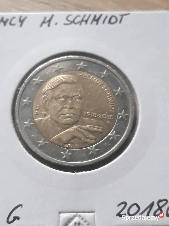 2 Euro Helmut SchmidtNiemcy2018 r men AF i G