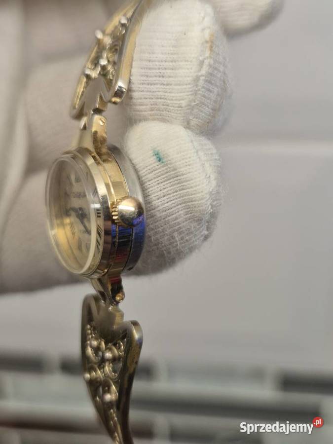 Damski ażurowy zegarek Czajka Chorzów