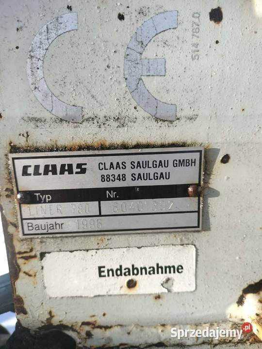 Zgrabiarka karuzelowa Claas liner 780 wielkopolskie Śmigiel