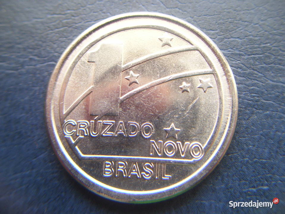 Stare monety 1 cruzado 1989 Brazylia Lesko