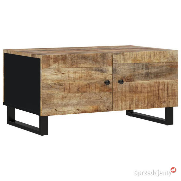 Stolik kawowy 80x50x40 lite drewno mango i płyta