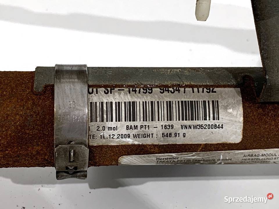 KURTYNA POWIETRZNA PRAWY PORSCHE PANAMERA osobowe