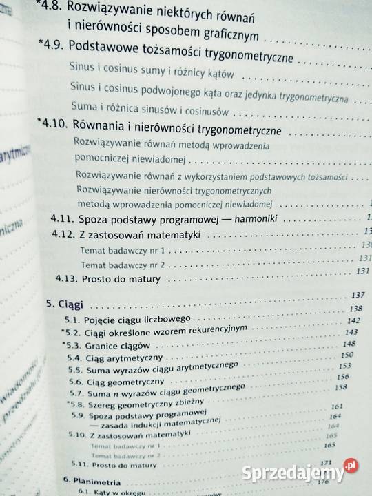 Matematyka Europejczyka rozszerzenie szkoły Warszawa sprzedam