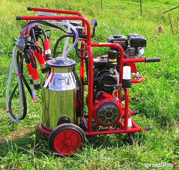 Nowa dojarka przewoźna bańkowa spalinowa bydła 1 Janówka