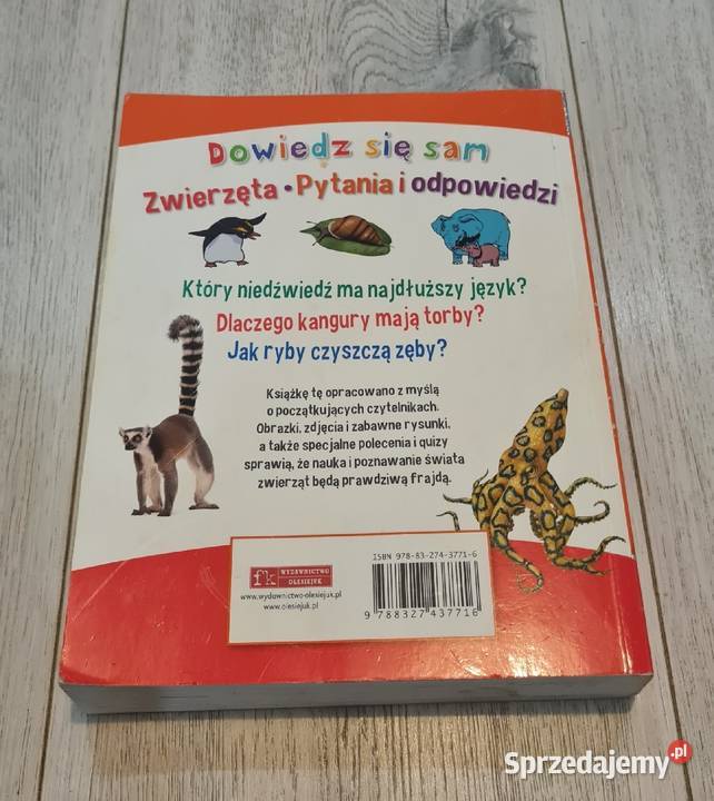 Książka Zwierzęta pytania i odpowiedzi